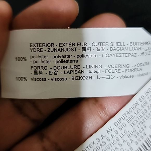 ZARA Black Padded Shoulder Double Breasted Blazer with Gold Buttons Sz XXL - Picture 12 of 12